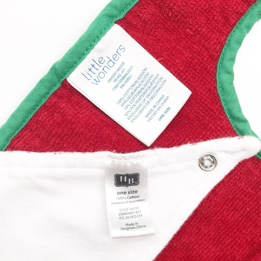 Little Wonders Baby’s First Christmas baby bib set